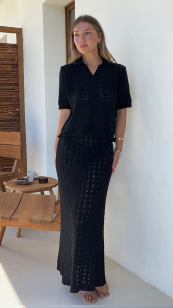 Charli Lyla Crochet Set - Black Skirts