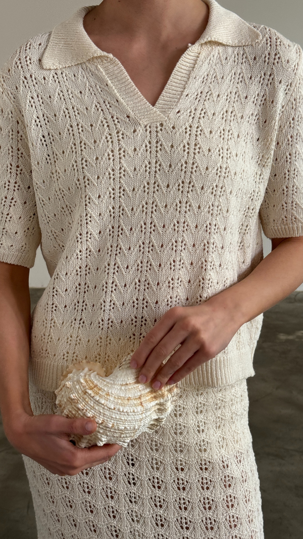 Charli Lyla Crochet Set - Ecru Skirts