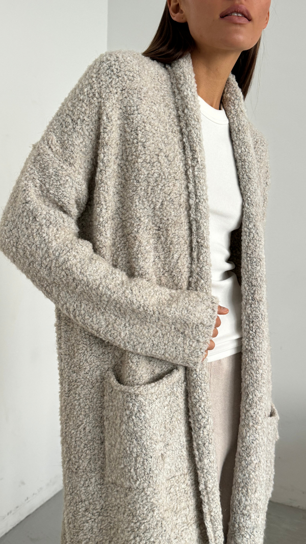 Charli Lyra Cardigan - Beige Melange Cardigans