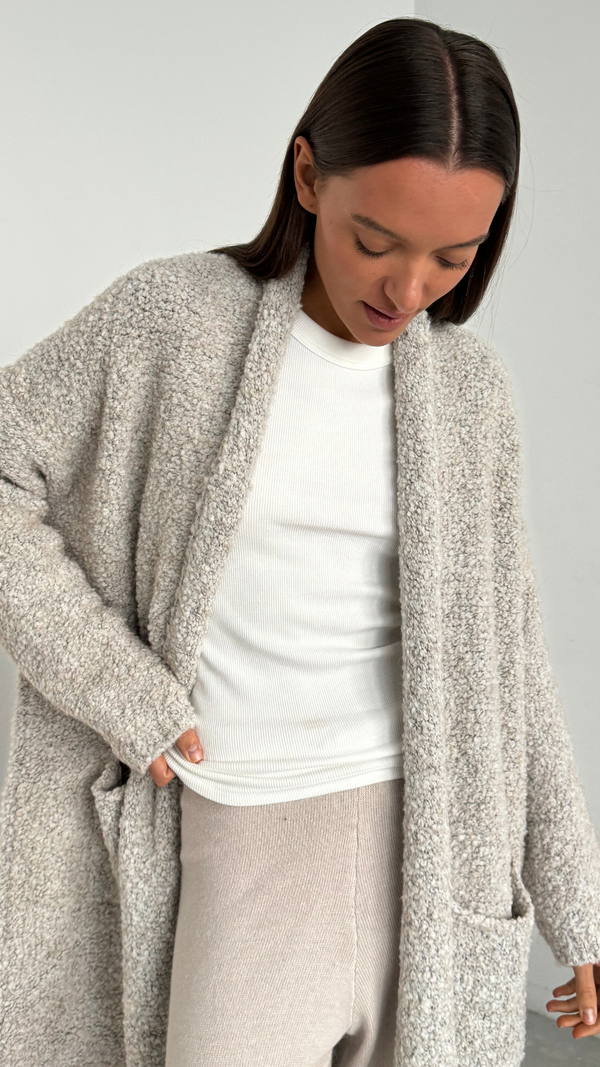charli Lyra Cardigan - Beige Melange Cardigans