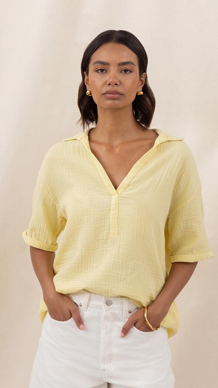 charli Mariana Shirt - Butter Yellow Shirts