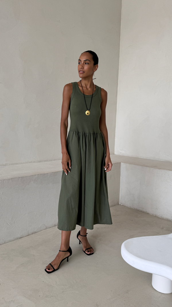 Charli Marnie Dress - Khaki Dresses