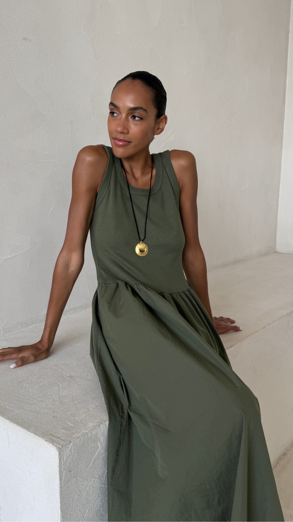 charli Marnie Dress - Khaki Dresses