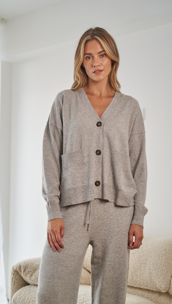 charli Mayenne Cardigan - Grey Melange Cardigans