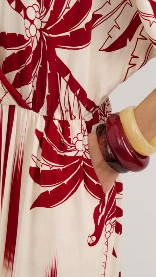 Charli Molly Printed Jumpsuit - Palm Print Jumpsuit