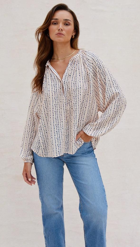 charli Myra Shirt - Ink Print Shirts