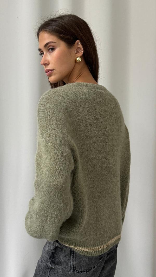 Charli Noelle Sweater - Khaki Sweaters