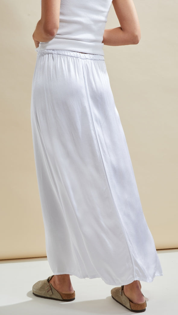 Charli Phoebe Satin Skirt - White Skirts