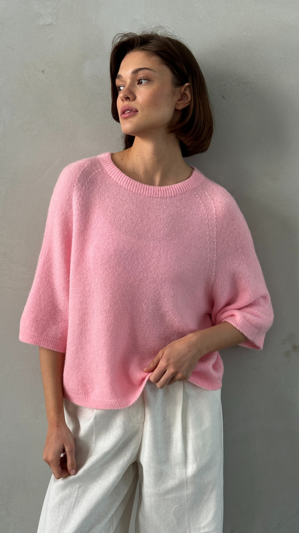 charli Piper Alpaca Knit - Flamingo Jumpers