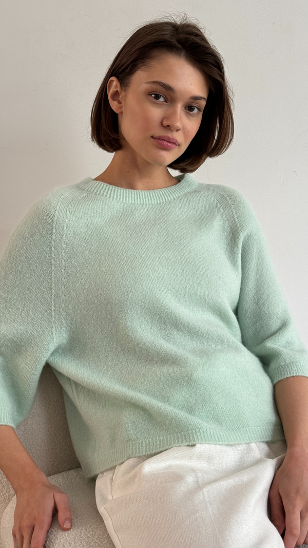Charli Piper Alpaca Knit - Mint Jumpers