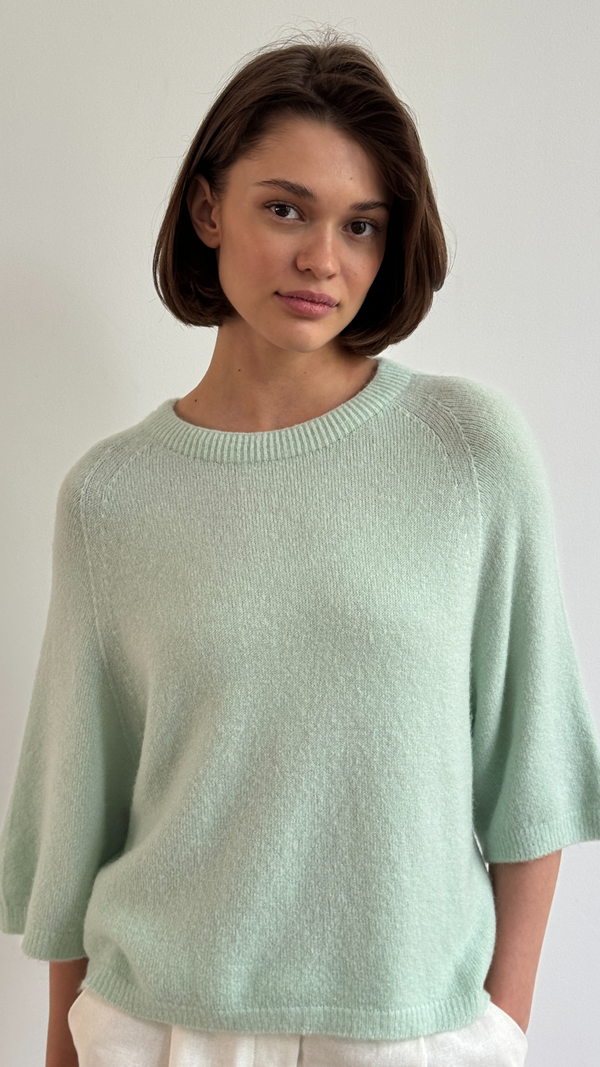 Charli Piper Alpaca Knit - Mint Jumpers