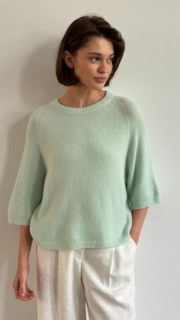 charli Piper Alpaca Knit - Mint Jumpers