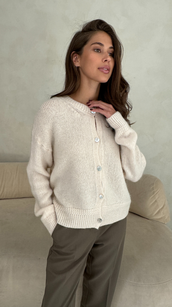 Charli Reyna Cardigan - Ivory Cardigans