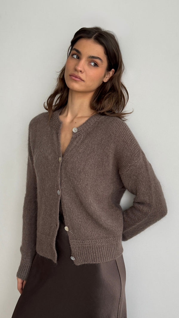 Charli Reyna Cardigan - Mocha Mousse Cardigans