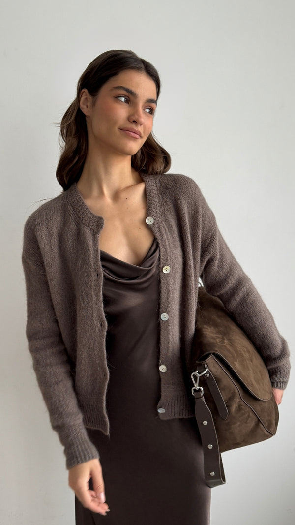 Charli Reyna Cardigan - Mocha Mousse Cardigans