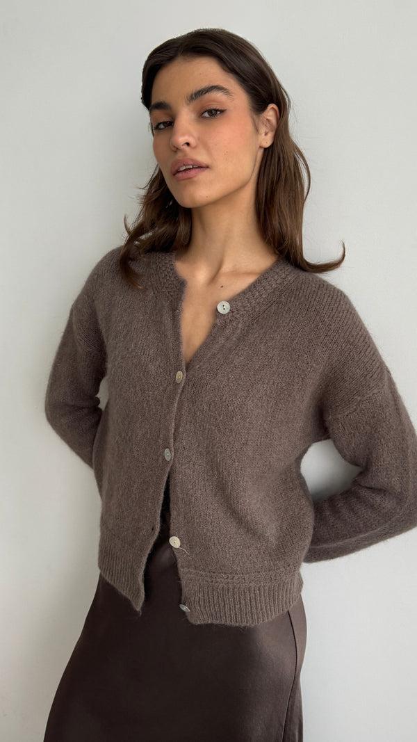 Charli Reyna Cardigan - Mocha Mousse Cardigans