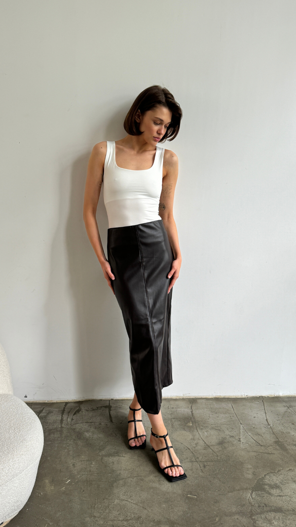 Charli Riley Pencil Skirt - Espresso Skirts
