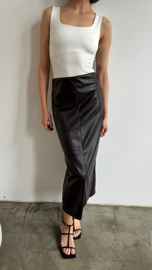 charli Riley Pencil Skirt - Espresso Skirts