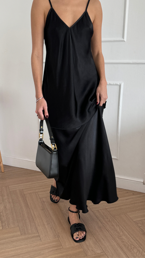 Charli Sasha Satin Set - Black Skirts