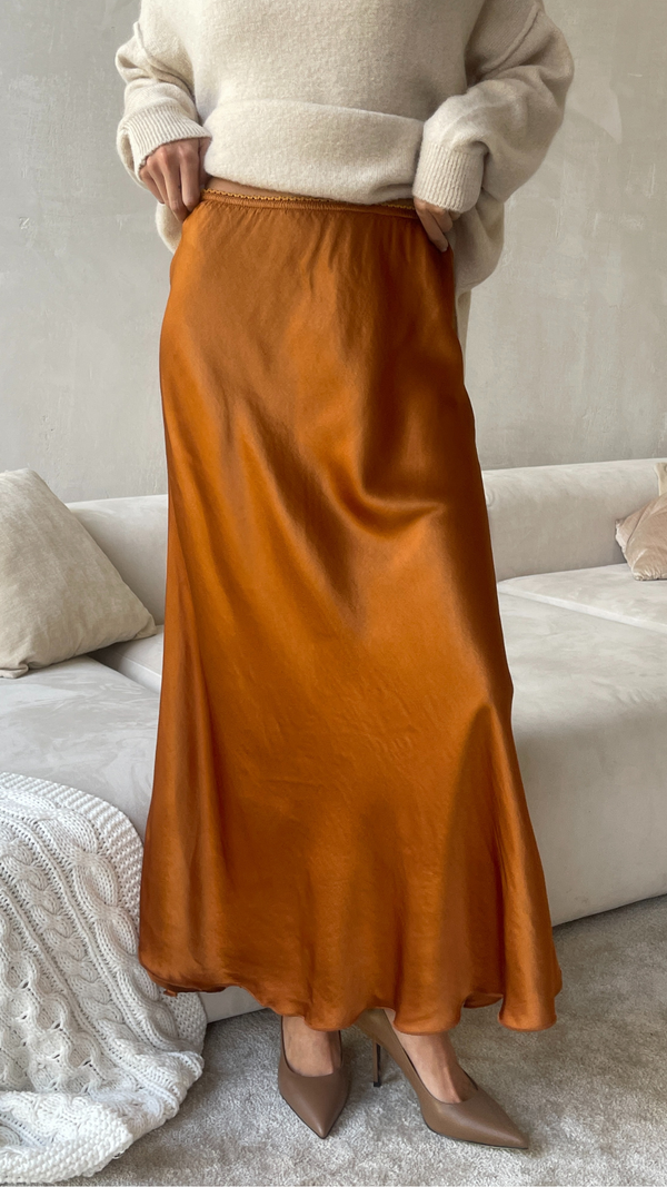 charli Sasha Skirt - Burnt Orange Skirts