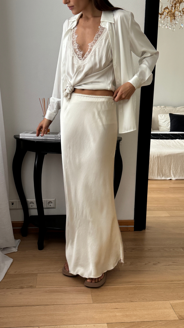 Charli Sasha Skirt - Oyster Skirts