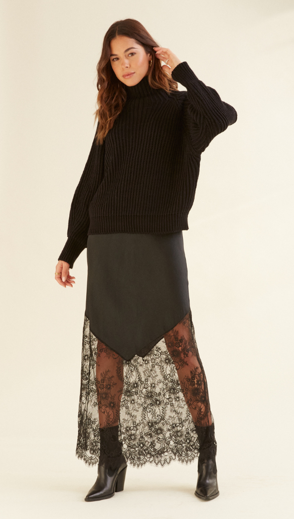 Charli Selma Sweater - Black Jumpers