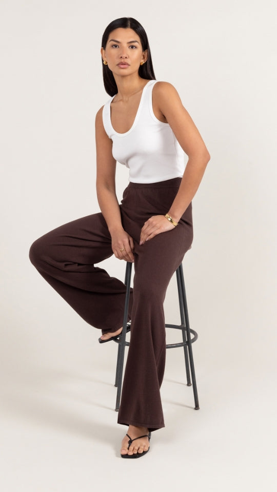 charli Sofia Knit Trousers - Espresso Jumpers