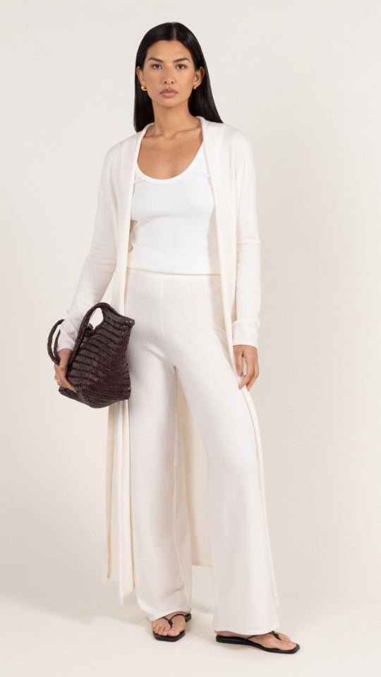 Charli Sofia Knit Trousers - Ivory Jumpers