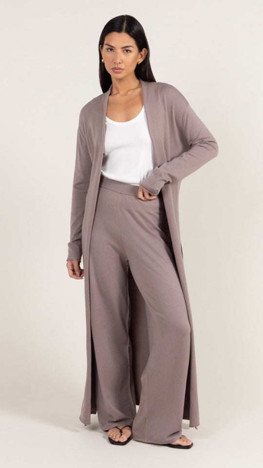 charli Sofia Knit Trousers - Mink Trousers