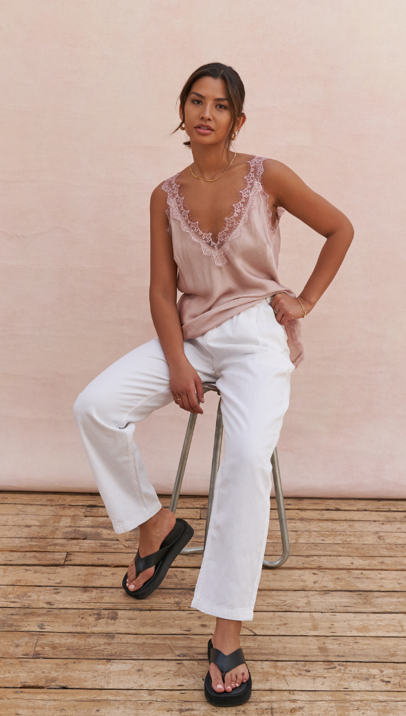 Charli Solange Camisole - Blush Tops