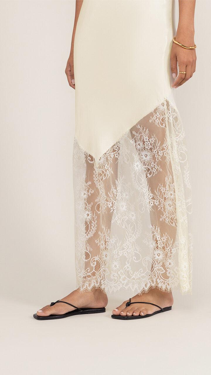 Charli Solange Slip Dress - Butter Yellow Dresses