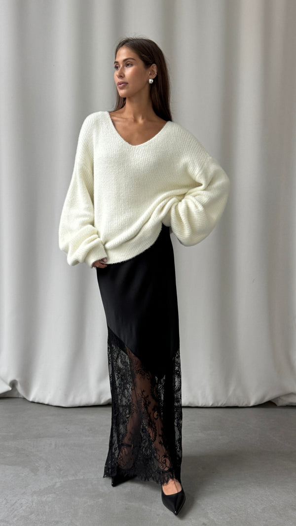 Charli Solene Lace Skirt - Black Dresses