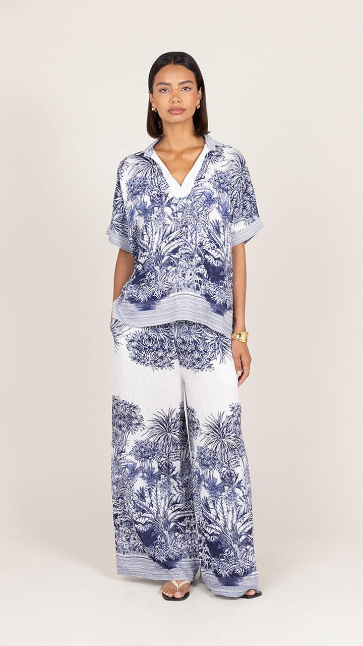 charli Stella Set - Indigo Blue Print Co-ords