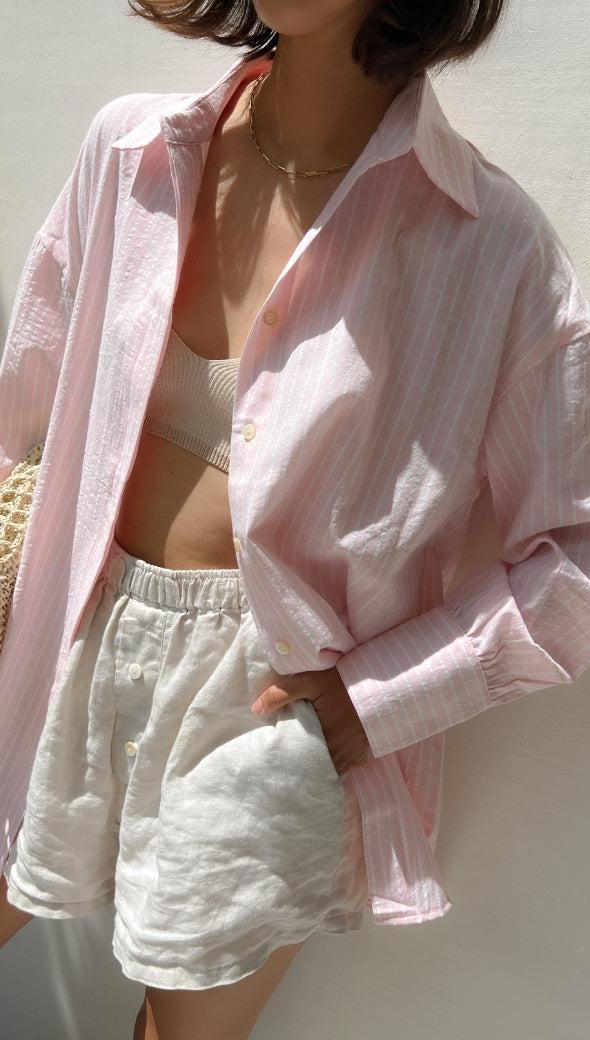 charli Taylor Shirt - Pink Stripe Shirts