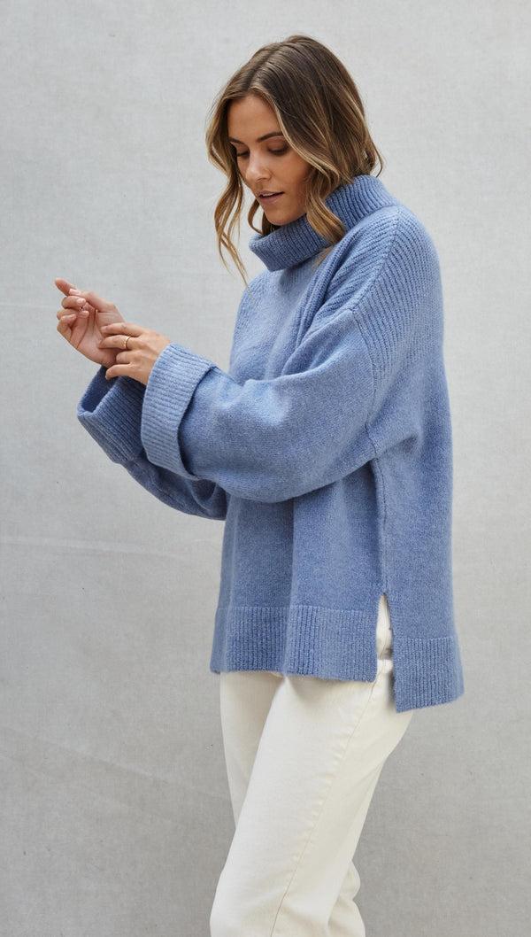 charli Vanessa Sweater - Sky Sweaters