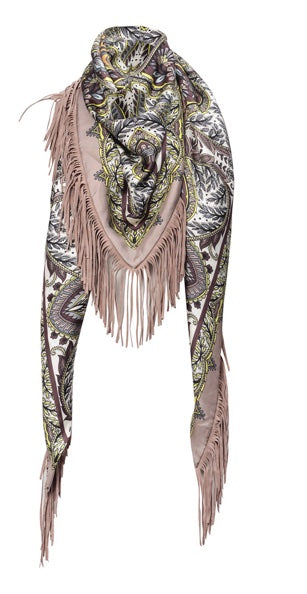 charlotte sparre 210-001 Triangle paisley / 210-001 Triangle Paisley - Yellow Scarf