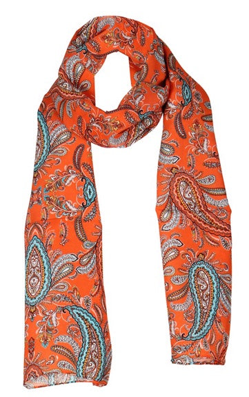 charlotte sparre Alice 35x165 cm / CS680 Alice allover 35x165 - Orange Scarf