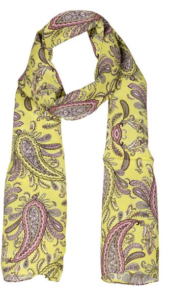 charlotte sparre Alice 35x165 cm / CS680 Alice allover 35x165 - Yellow Scarf