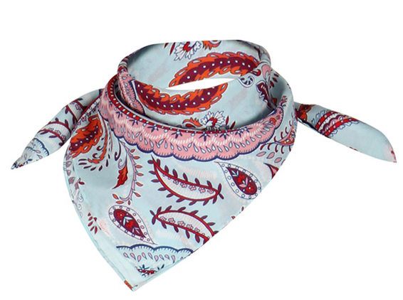 charlotte sparre Alice 55x55 cm / CS680 Alice allover 55x55 - Light blue Scarf