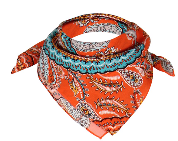 charlotte sparre Alice 55x55 cm / CS680 Alice allover 55x55 - Orange Scarf