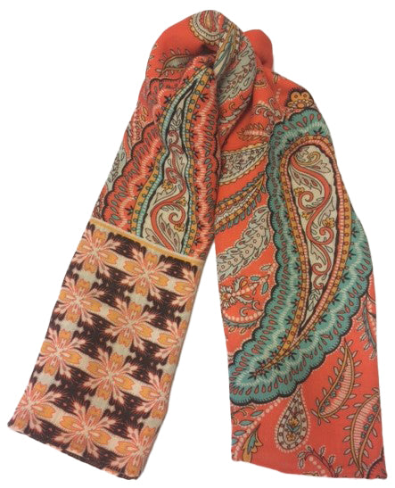 charlotte sparre Alice scarf 130x130 / 130-003 Alice 130x130 - Orange Scarf
