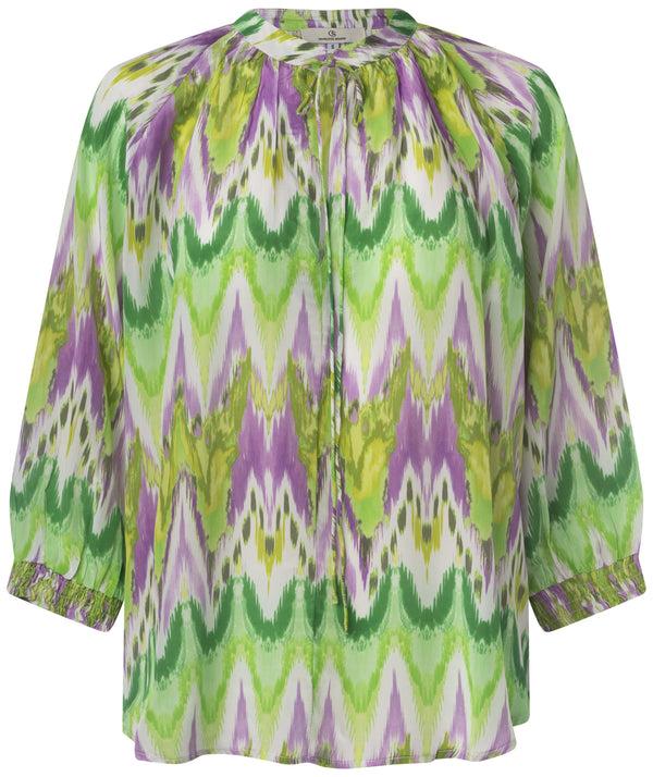 charlotte sparre Angela blouse / 3375 Jive vis - Green Blouse