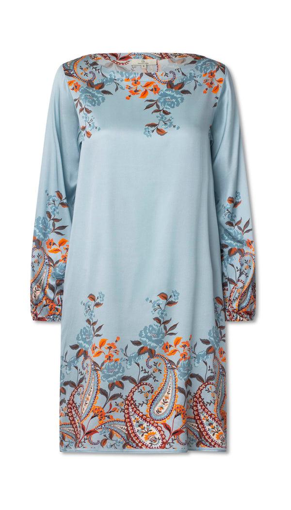 charlotte sparre Boat neck dress Lina / 3242 Lina - Blue Dress charlotte sparre Boat neck dress Lina / 3242 Lina - Blue Dress