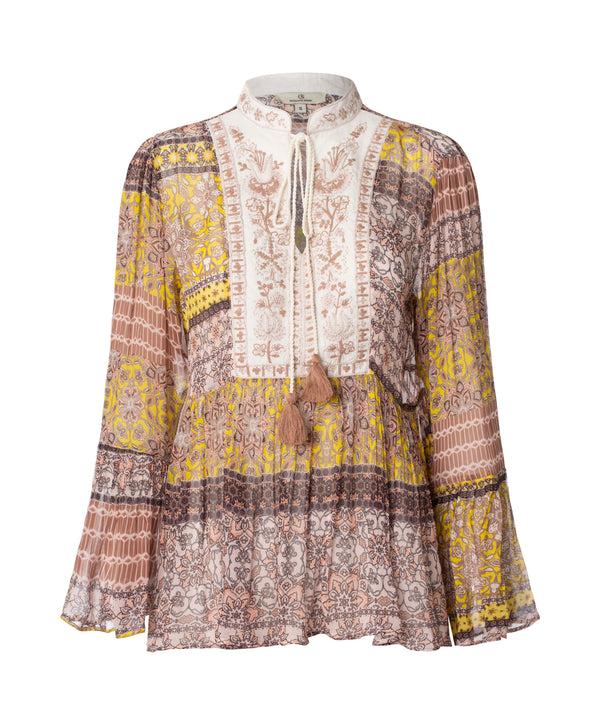 charlotte sparre Boheme shirt Ines / 2988 Ines vis - Yellow Blouse charlotte sparre Boheme shirt Ines / 2988 Ines vis - Yellow Blouse