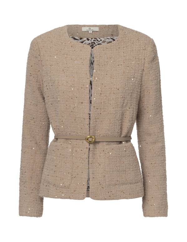 charlotte sparre Bouclé jacket / 3485 Solid - Camel Jacket