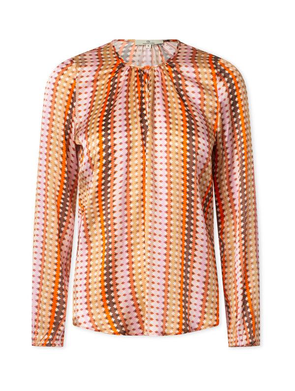 charlotte sparre Button up Dotty / 3204 Dotty - Orange Blouse