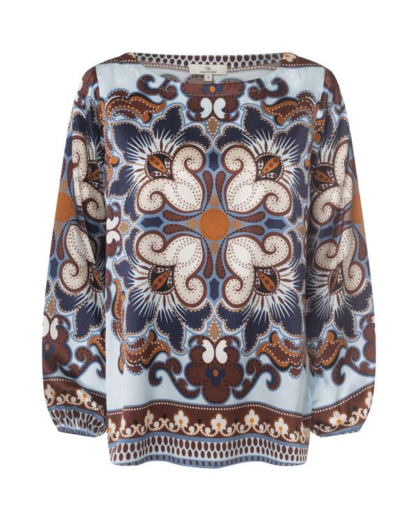 charlotte sparre Boat neck / 3458 Connie - Blue Blouse