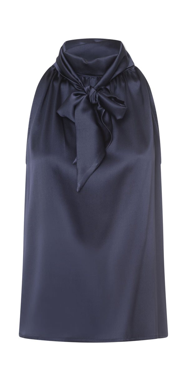 charlotte sparre Bow top Solid / 3400 Solid - Navy Top