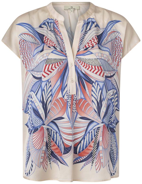 charlotte sparre Top top / 3355 Margot - Blue/Red Top