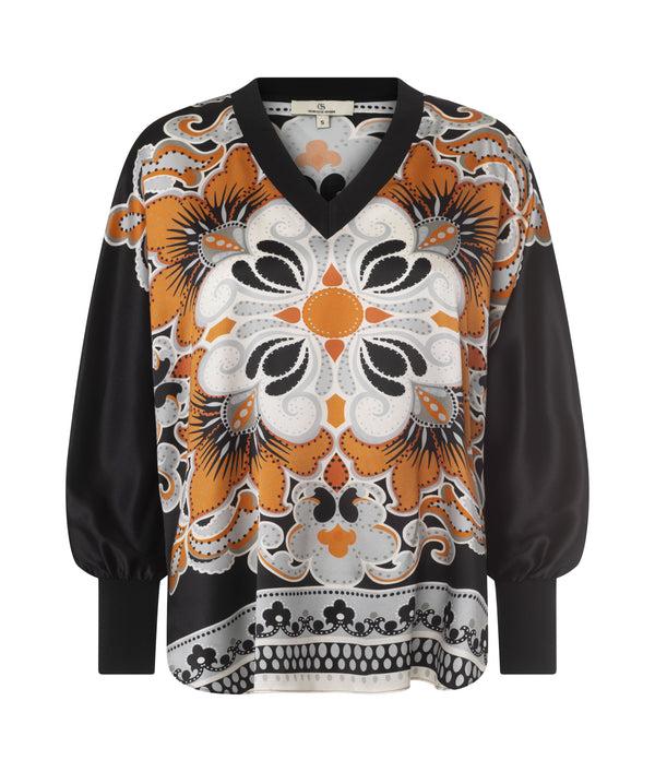 charlotte sparre V-rib / 3466 Connie - Black Blouse